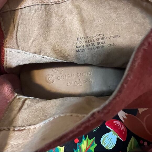 Very Corso Como 10th Anniversary Burnt Orange Suede Ankle Boots Booties Size 7 - Picture 10 of 10